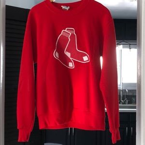 Boston red sox crew neck sweater old school